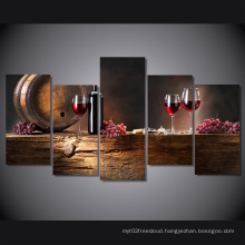 HD Printed Ordinary Red Wine Glasses Painting on Canvas Room Decoration Print Poster Picture Canvas Mc-005